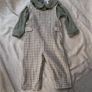 Boutique Sage green longall with Shirt